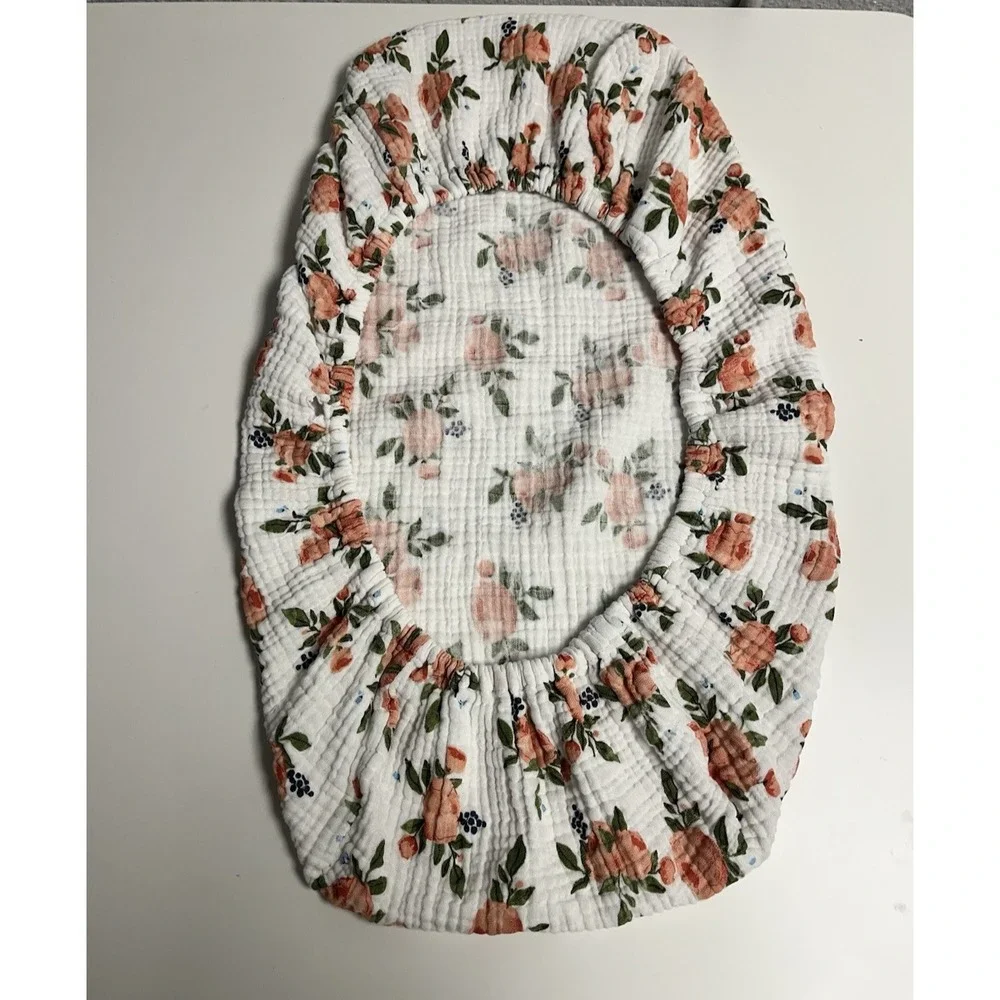Little Unicorn Cotton Muslin Baby Changing Pad Cover &‎ Swaddle Watercolor Roses